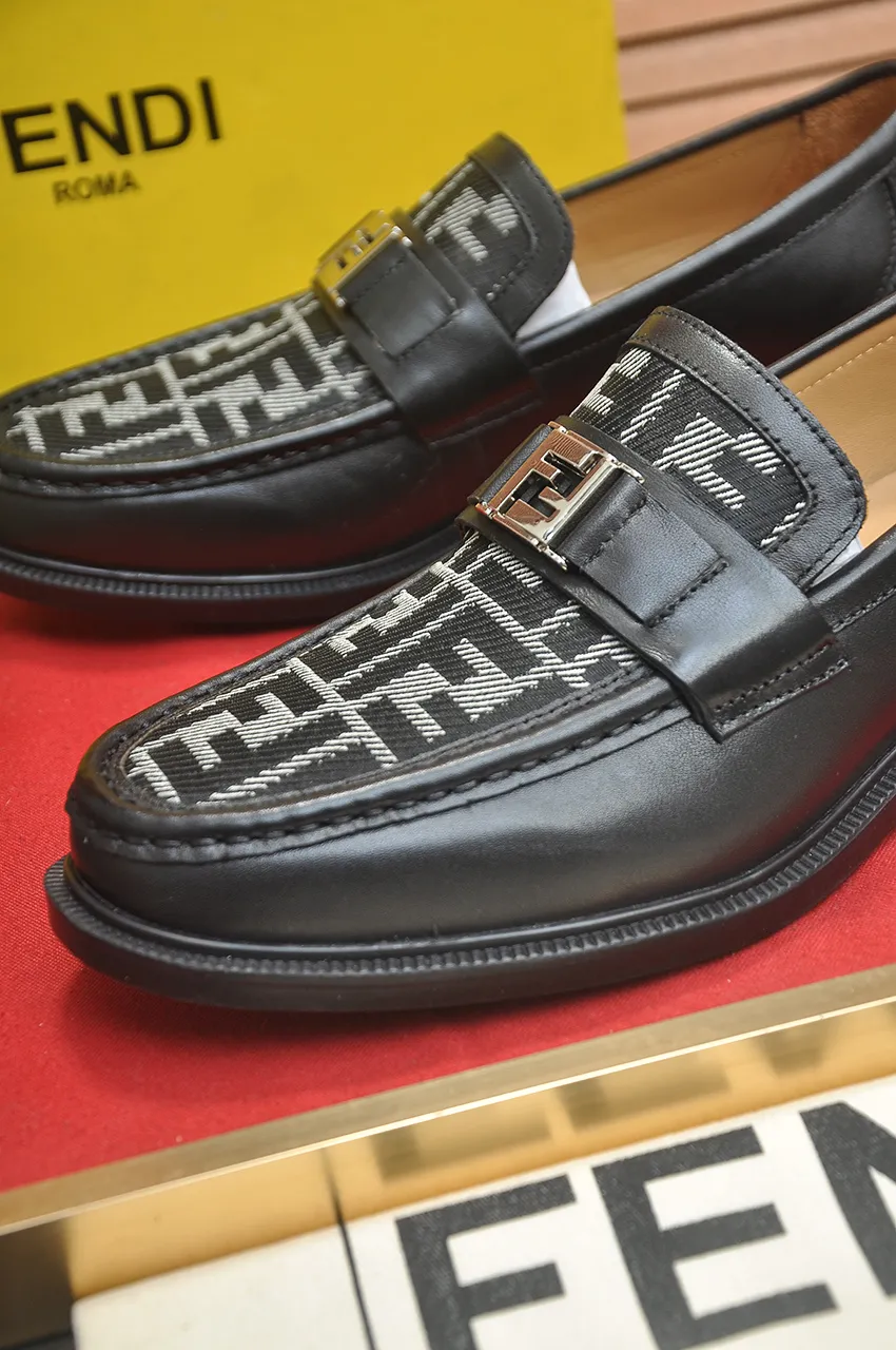Men's shoes 💰500💶 [FENDI] The latest high-end men's shoes in Hong Kong! Original quality. The upper is made of imported cowhide material and cowhide lining! Super comfortable on the foot, original wear-resistant outsole, luxurious, fashionable, casual and versatile! Size: 38-45 (45 customized)